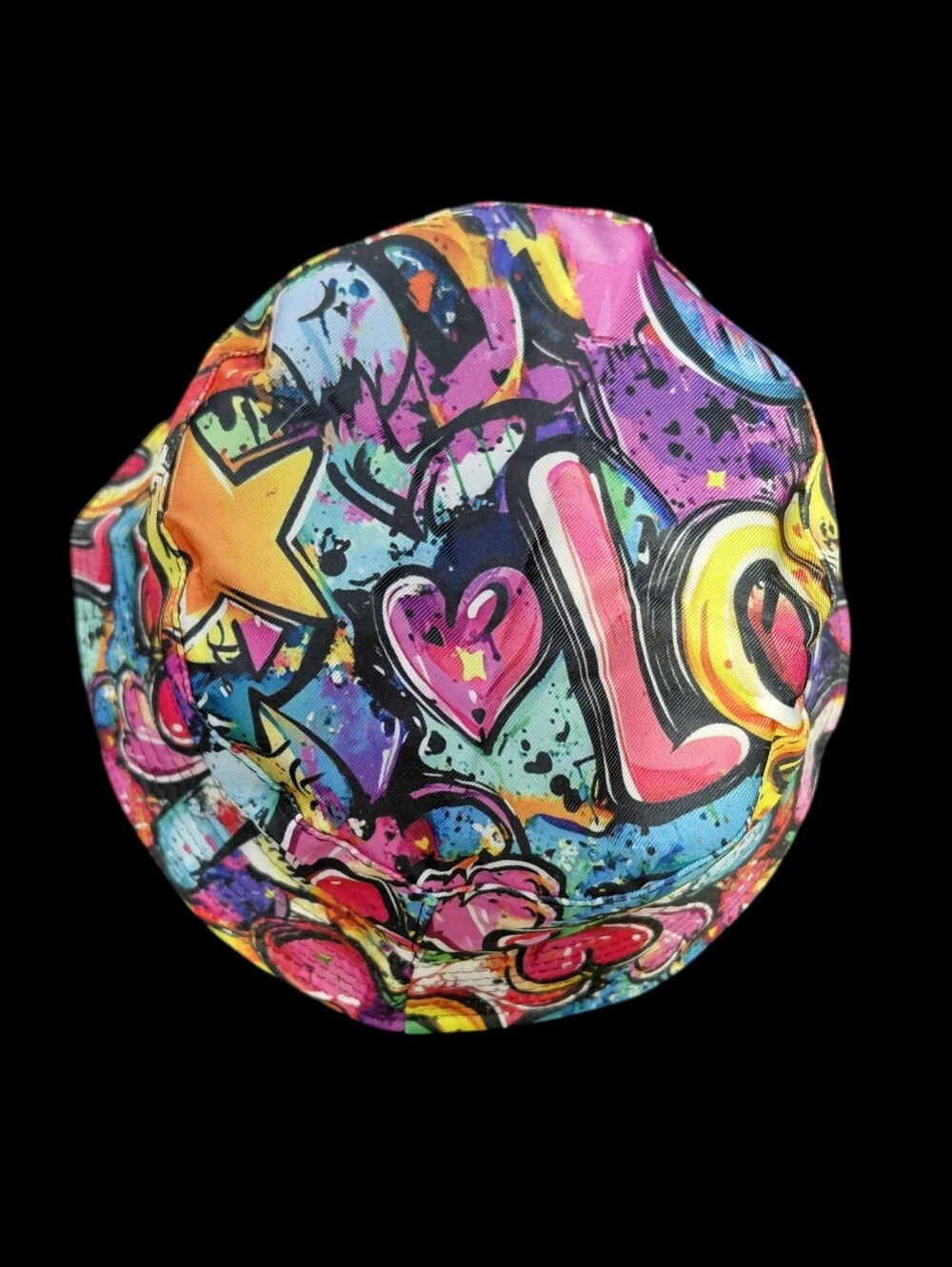 'LOVE' Graffiti Unisex Bucket Hat 22"/23" - Picture 4 of 4